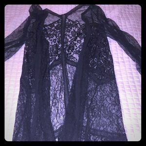Full Length Lace Duster Kimono